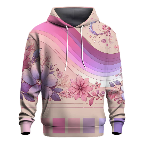 Charming Spring Blossom Gradient Hoodie