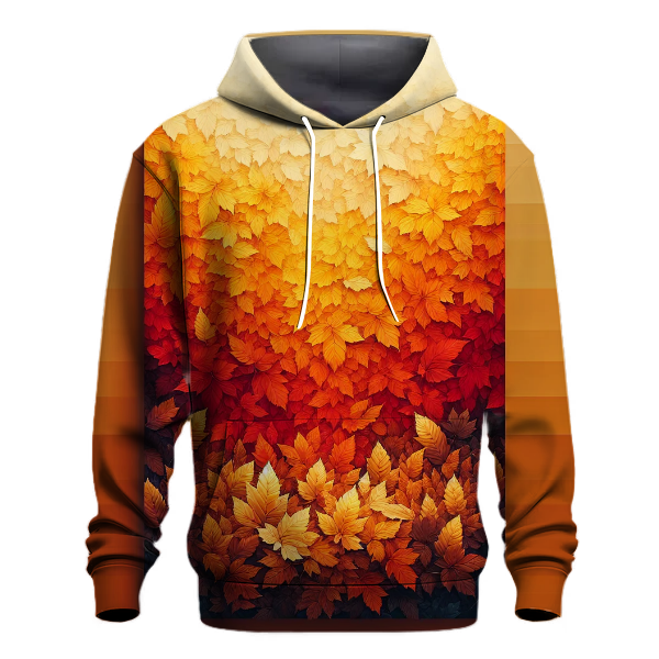 Autumn Maple Leaf Gradient Hoodie