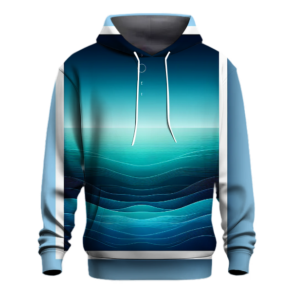 Ocean Blue Horizon Hoodie