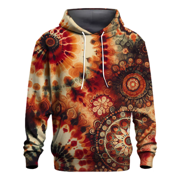 Bohemian Vibes Tie-dye Design Hoodie