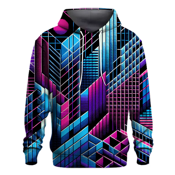 Retro Gridscape Hoodie