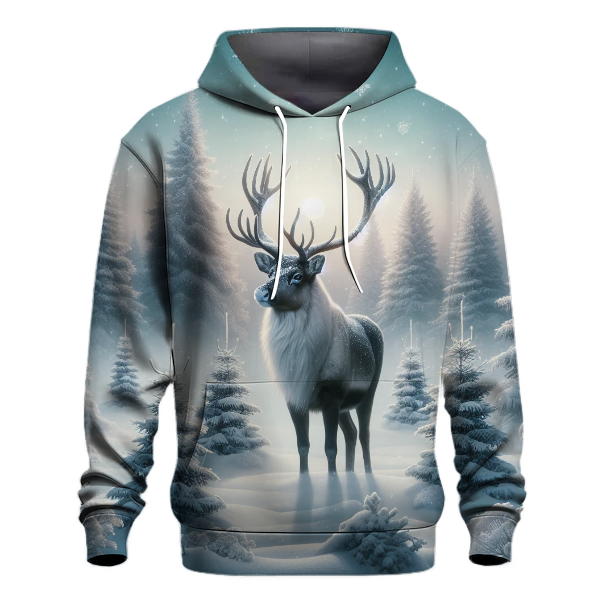 Reindeer in the Snow Hoodie