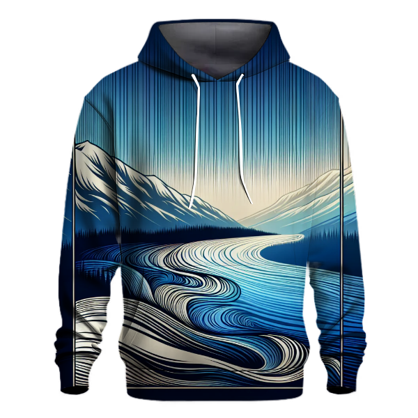 Cool Mountain Stream Gradient Hoodie