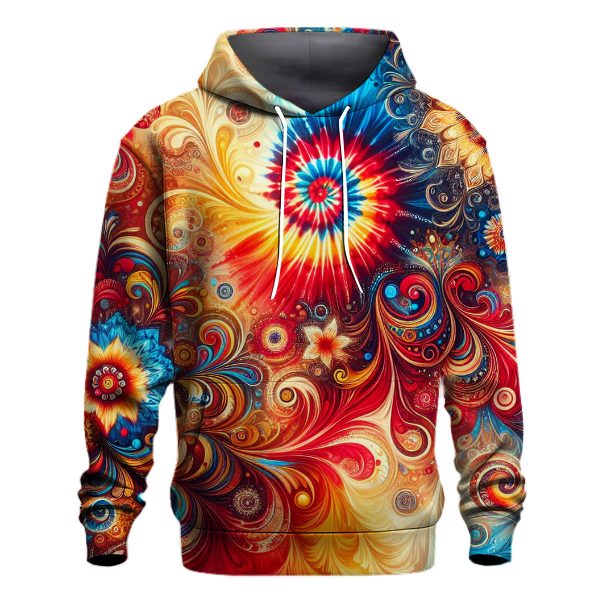 Fiesta Celebration Tie-dye Design Hoodie