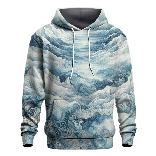 Frozen Glacier Tie-dye Design Hoodie