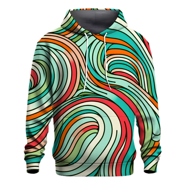 Eclectic Groovy Lines Hoodie