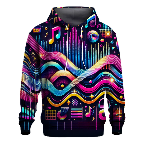 Electric Rhythm Wave Hoodie