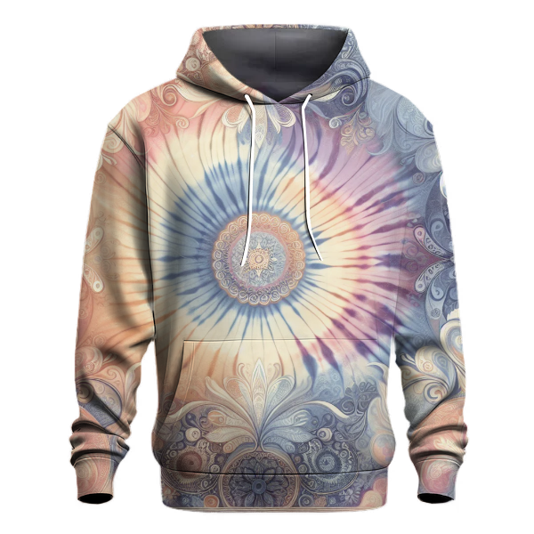 Charming Floral Tie-Dye Hoodie
