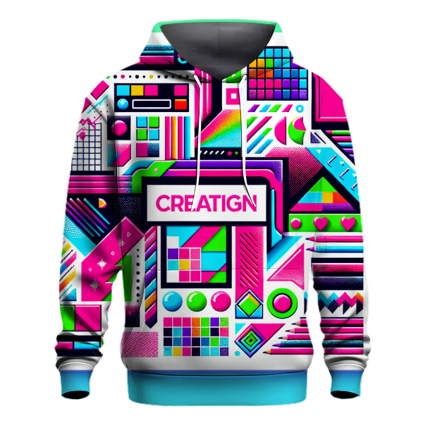 Funky Geometric Extravaganza Hoodie