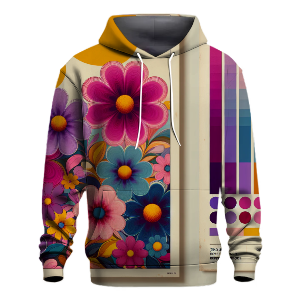 Colorful Abstract Flowers Hoodie