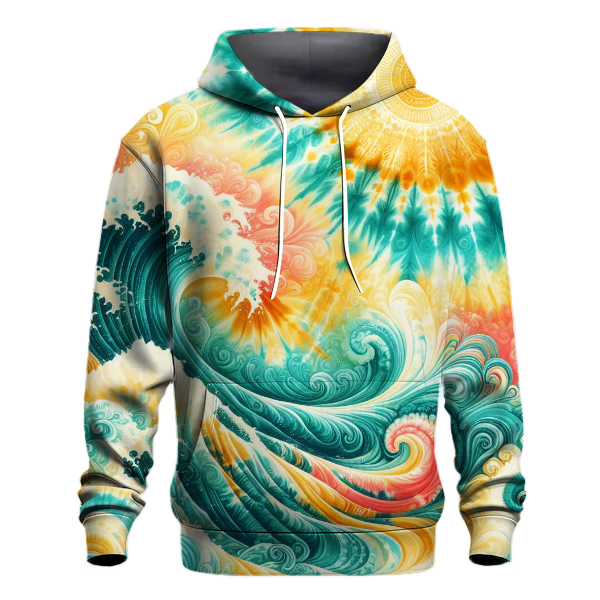 Tropical Vibes Tie-Dye Hoodie