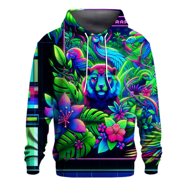 Neon Cyber Jungle Hoodie