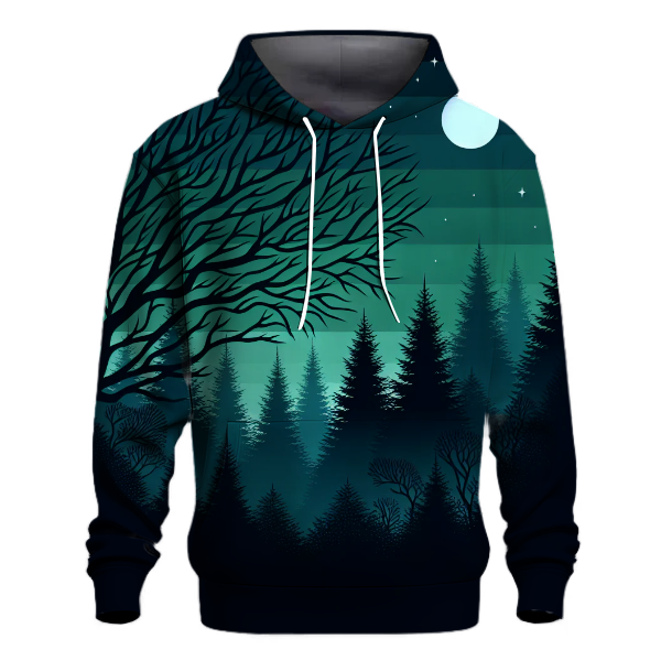 Moonlit Woodland Tapestry Hoodie