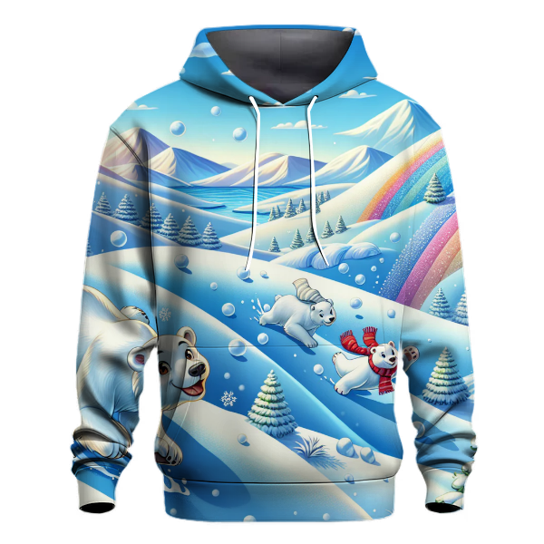 Polar Bear Winter Fun Hoodie