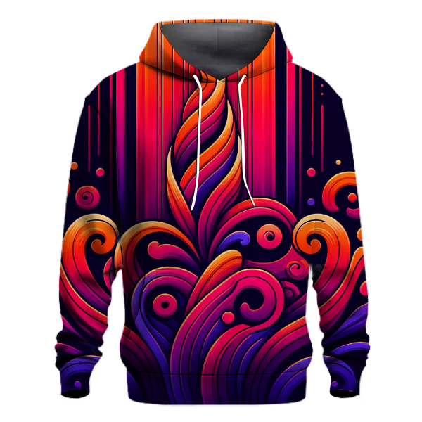 Vibrant Sunset Fusion Hoodie