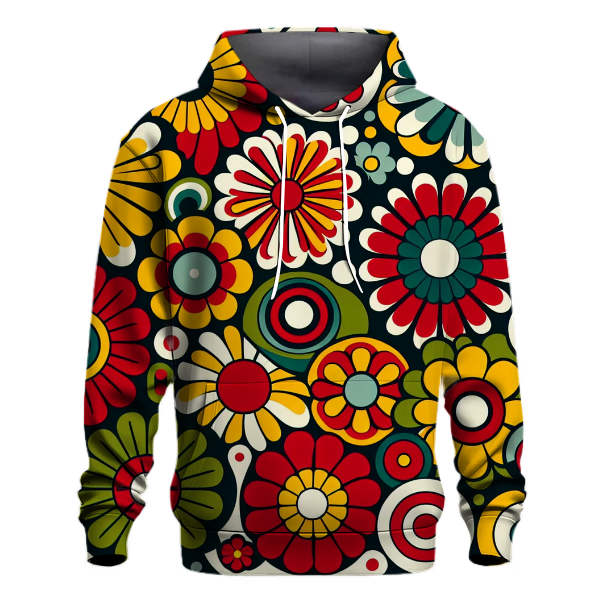 Funky Floral Mosaic Hoodie