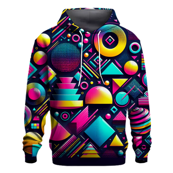Neon Shapes Explosion Hoodie