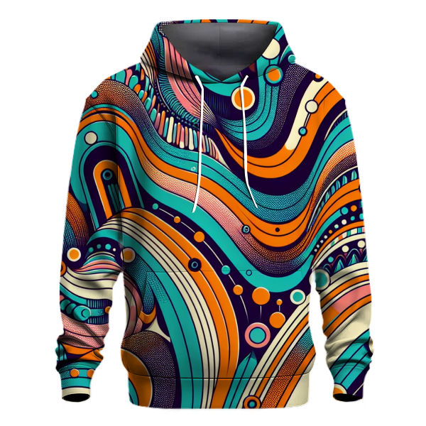 Groovy Sound Waves Hoodie
