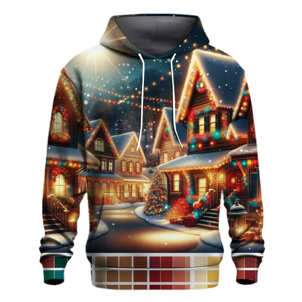 Glistening Christmas Village Hoodie