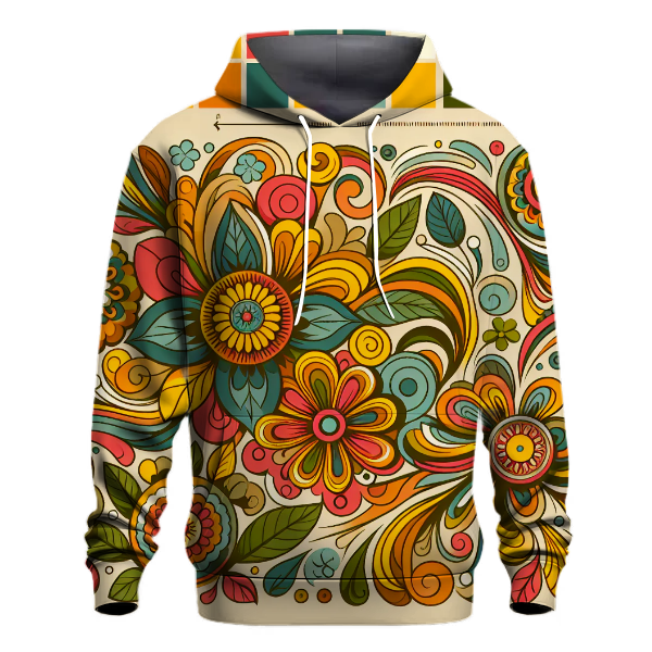 Peaceful Floral Breeze Hoodie