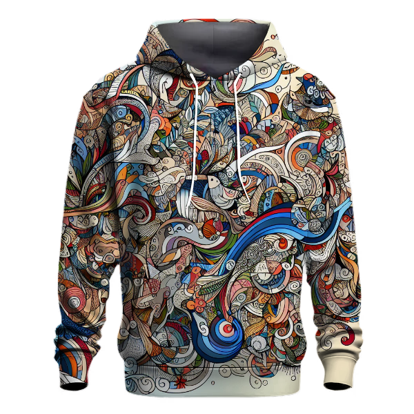 Charming Whimsical Doodles Hoodie