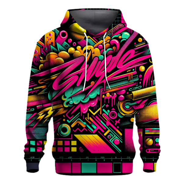 Bold 80s Graffiti Hoodie