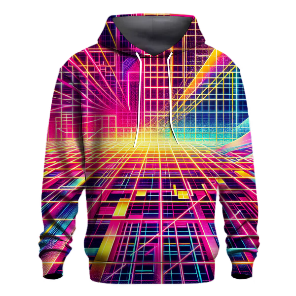 Neon Party Grid Hoodie