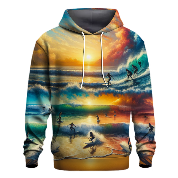 Surfing Sunset Ride Hoodie