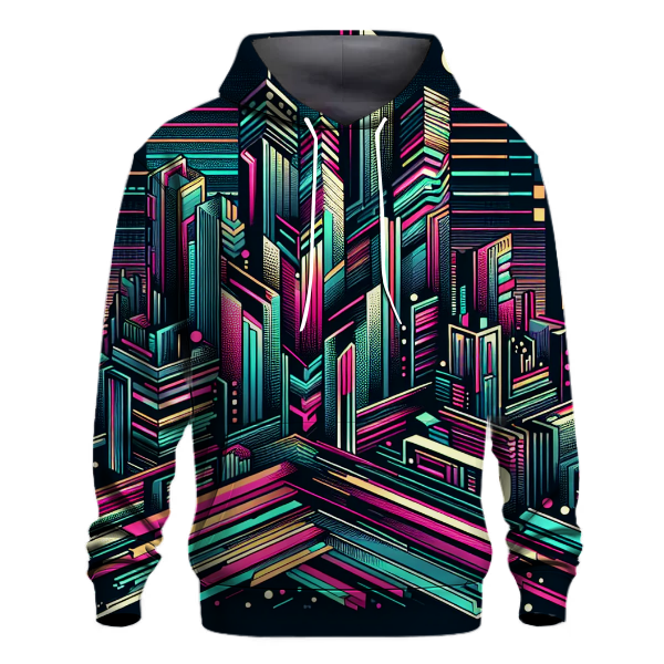 Geometric Cityscape Hoodie