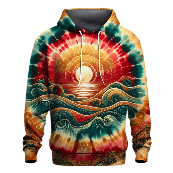 Crimson Sunset Shoreline Hoodie