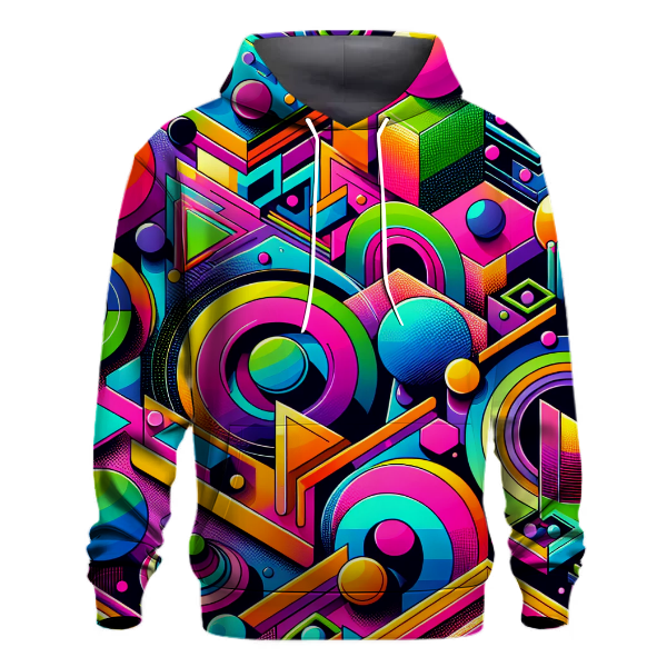 Funky Geometric Frenzy Hoodie