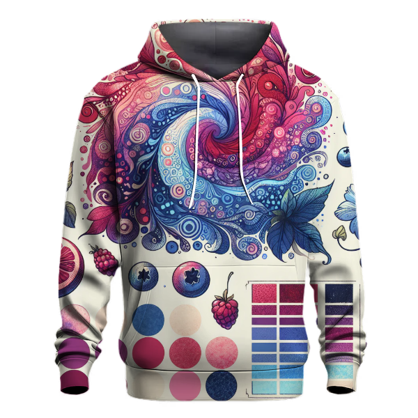 Playful Berry Splash Hoodie