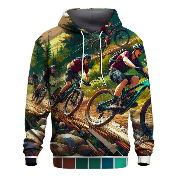 Rugged Mountain Biking Hoodie