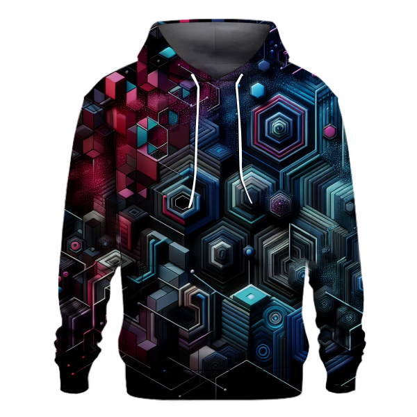 Futuristic Geometric Patterns Hoodie