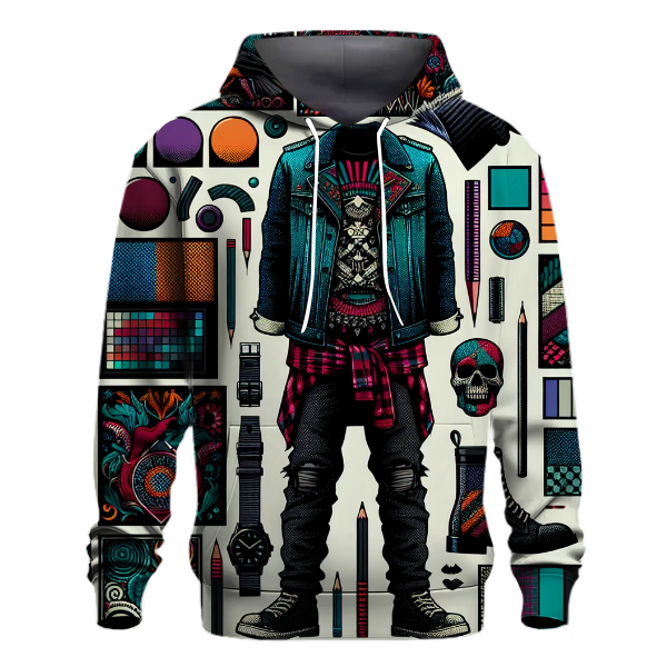 Funky Retro Grunge Hoodie