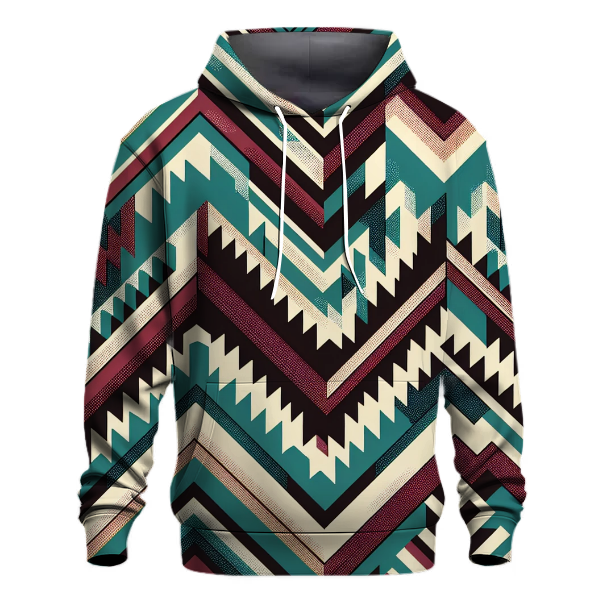 Chic Zigzag Groove Hoodie