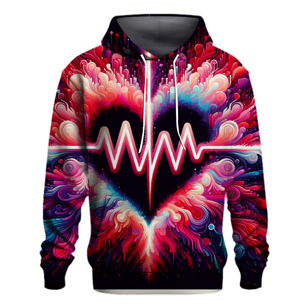 Colorful Heartbeat Hoodie