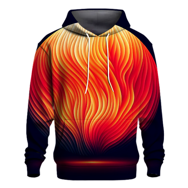Fiery Sunset Fusion Hoodie