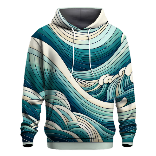 Ethereal Waves Tie-dye Design Hoodie