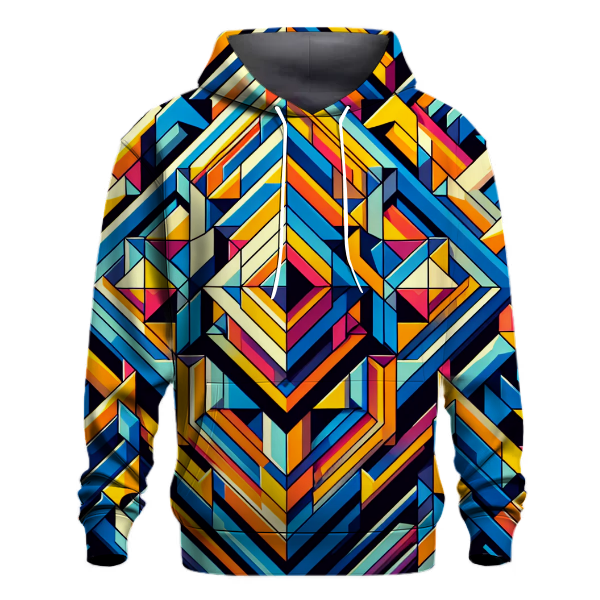 Geo Neon Burst Hoodie