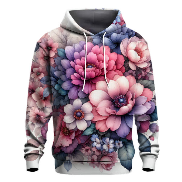 Charming Floral Watercolor Hoodie