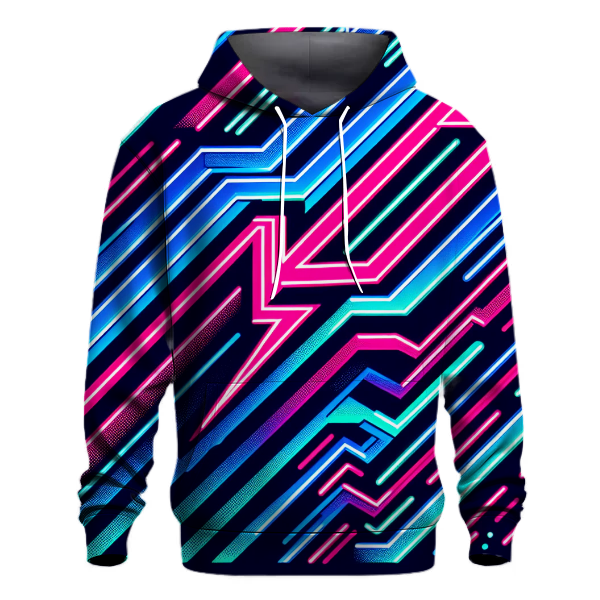 Bold Neon Lines Hoodie