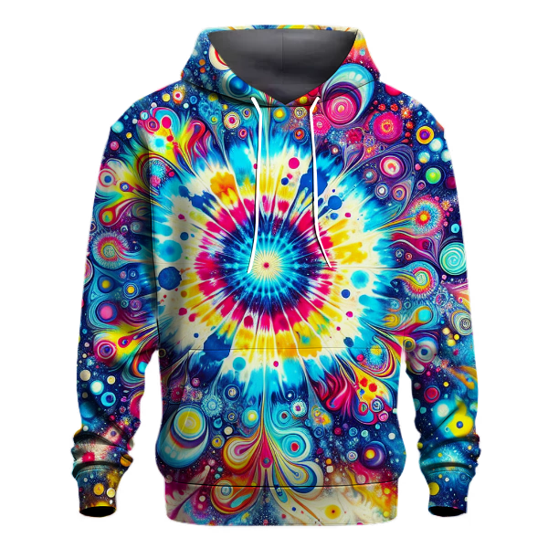 Starburst Delight Tie-dye Design Hoodie
