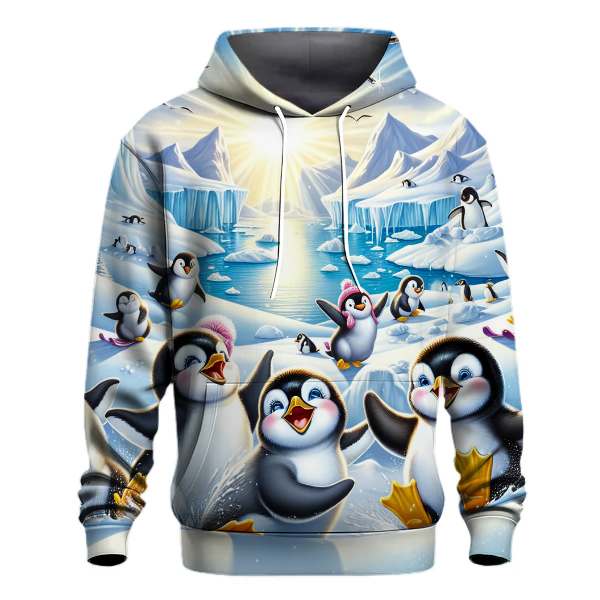 Arctic Penguin Frolic Hoodie