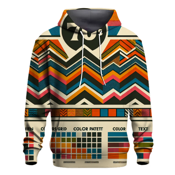 Funky Chevron Flair Hoodie