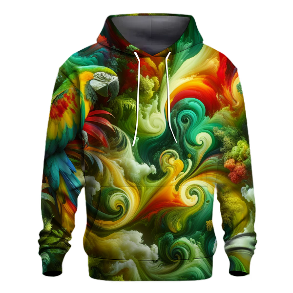 Jungle Parrot Burst Hoodie