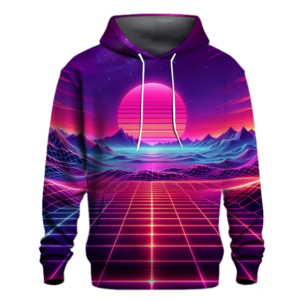 Dynamic Synthwave Landscape Hoodie