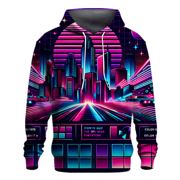 Neon Nights Retro Hoodie