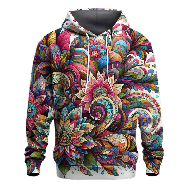 Enchanting Floral Symphony Hoodie