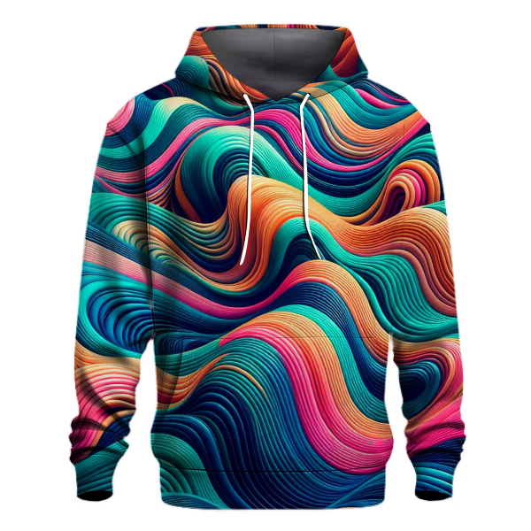 Electric Vibes Pattern Hoodie
